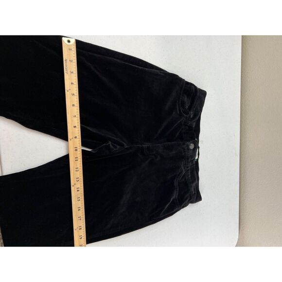 Ralph Lauren Petite Black Velvet Pants Size 8 petite VTG Y2K Gorpcore - Picture 15 of 16